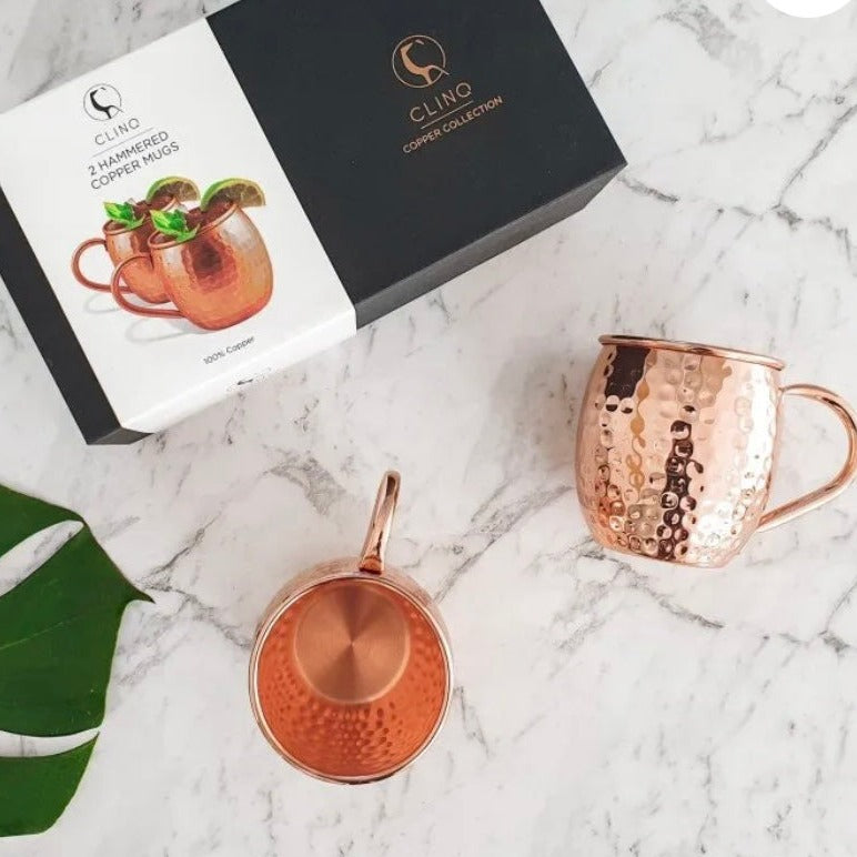 CLINQ Copper Mugs available at The Honey Emporium