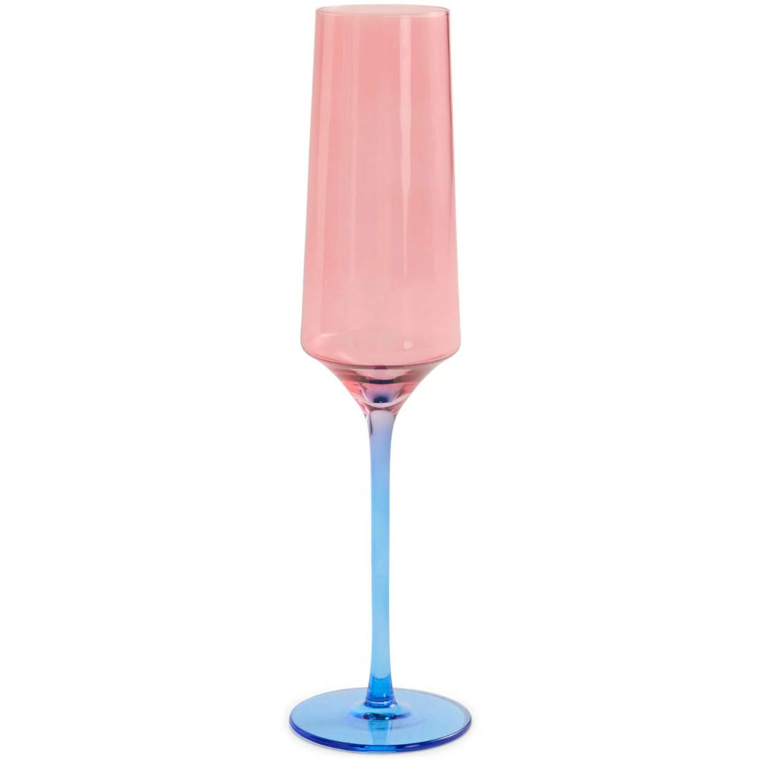 Kip & Co Blue Robin Champagne Glasses | 2 Piece available at The Honey Emporium