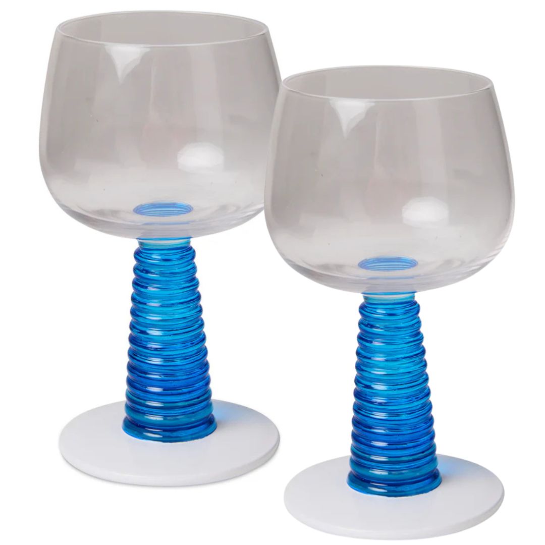 Kip & Co Milos Luncheon Stalk Wine Glass Set available at The Honey Emporium