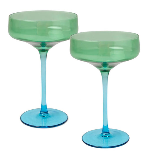 Pistachio Crush Margarita Glasses Set available at The Honey Emporium
