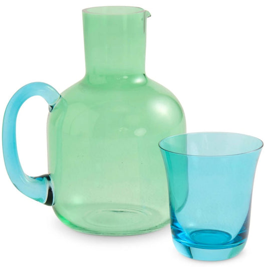 Kip & Co Pistachio Crush Carafe & Glass Set available at The Honey Emporium