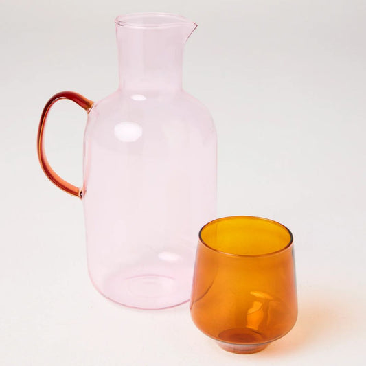 Kip & Co Marshmallow And Marmalade Carafe & Glass Set available at The Honey Emporium