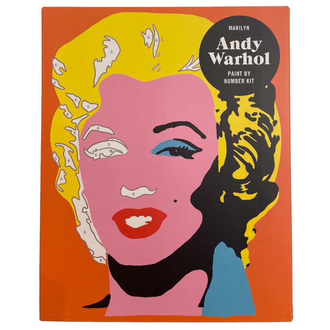 Andy Warhol Marilyn Paint by Number Kit available at The Honey Emporium
