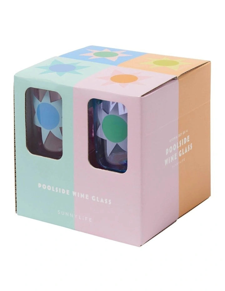 Poolside Wine Glass | Utopia available at The Honey Emporium