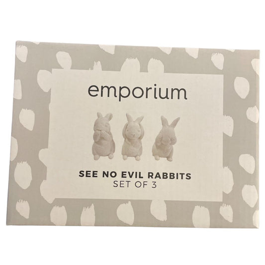 Emporium See No Evil Rabbits Sculpture Set