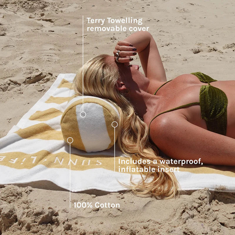 BEACH PILLOW - BUTTERNUT