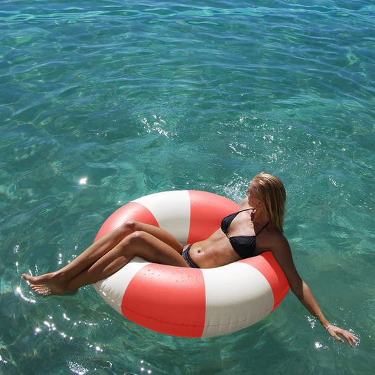 SUNNYLiFE Tube Pool Ring | Red available at The Honey Emporium
