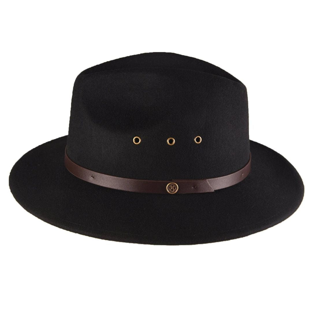 Fallenbrokenstreet The RataTat Felt Hat - Black available at The Honey Emporium