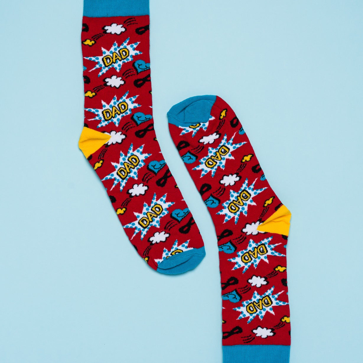 Sock it Up Super Dad Socks available at The Honey Emporium
