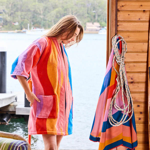 Kip&Co Surfs Up Terry Mini Robe