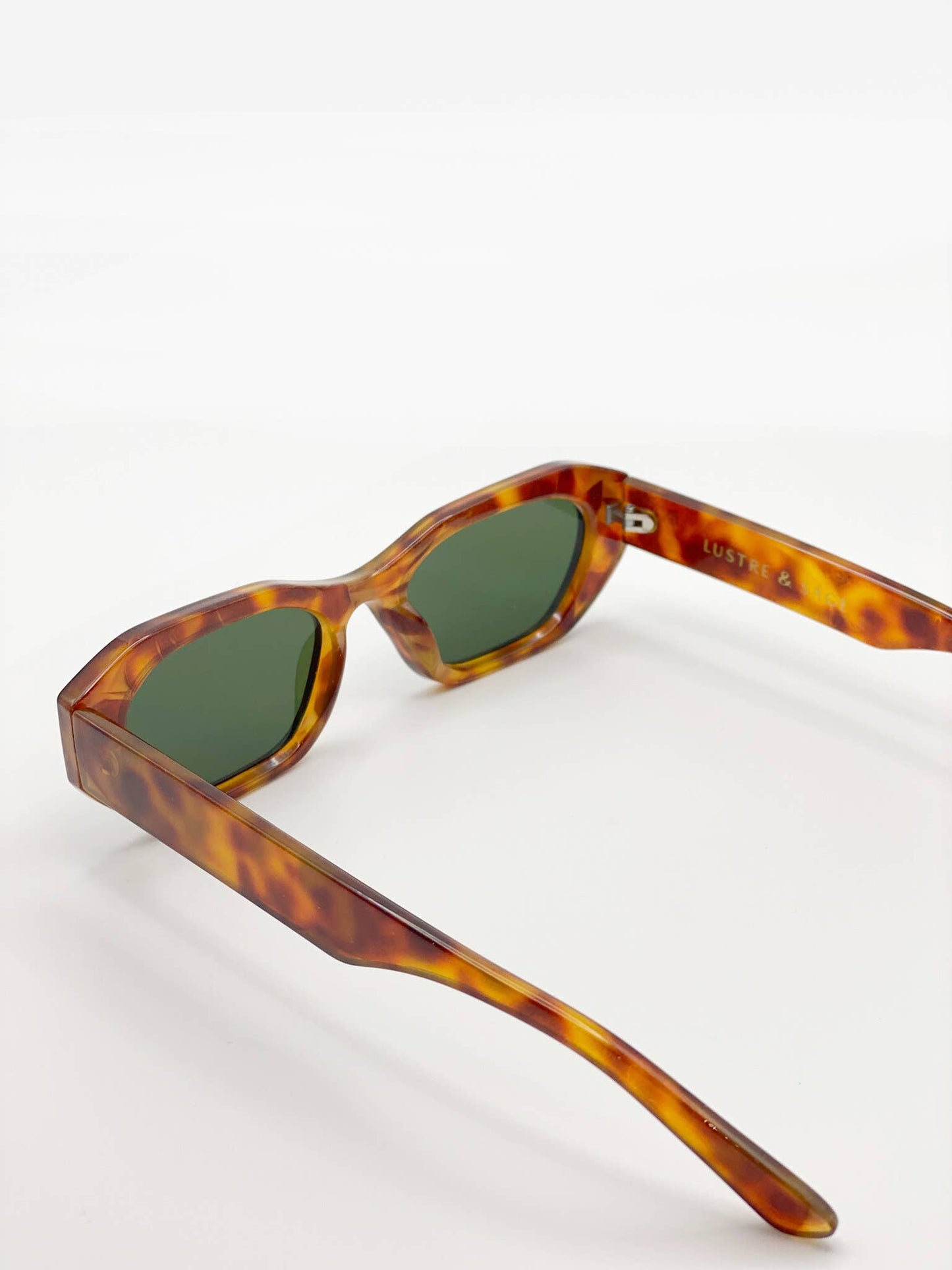 L&S Laila Square Frame Sunglasses in Tort