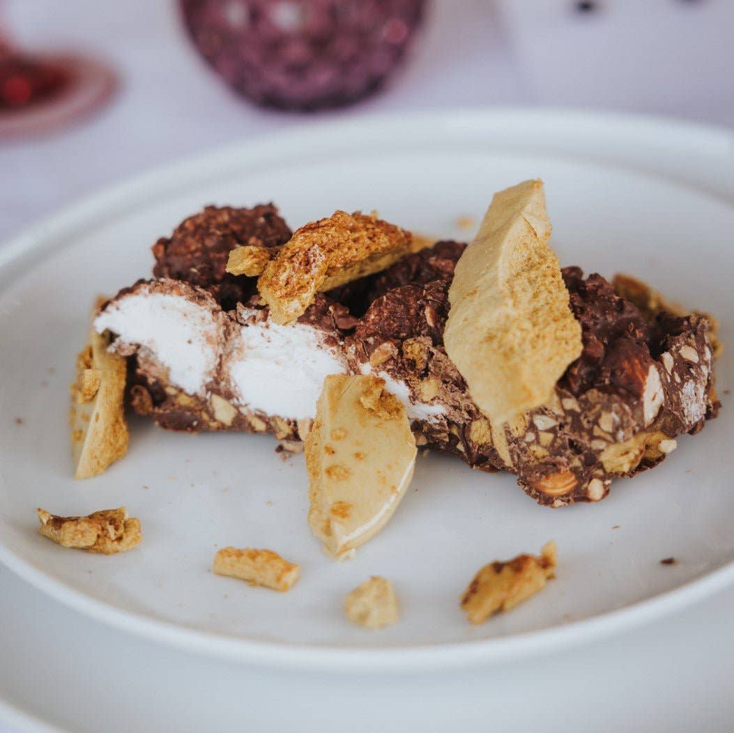 Pebbly Path Honeycomb Highway Rocky Road available at The Honey Emporium