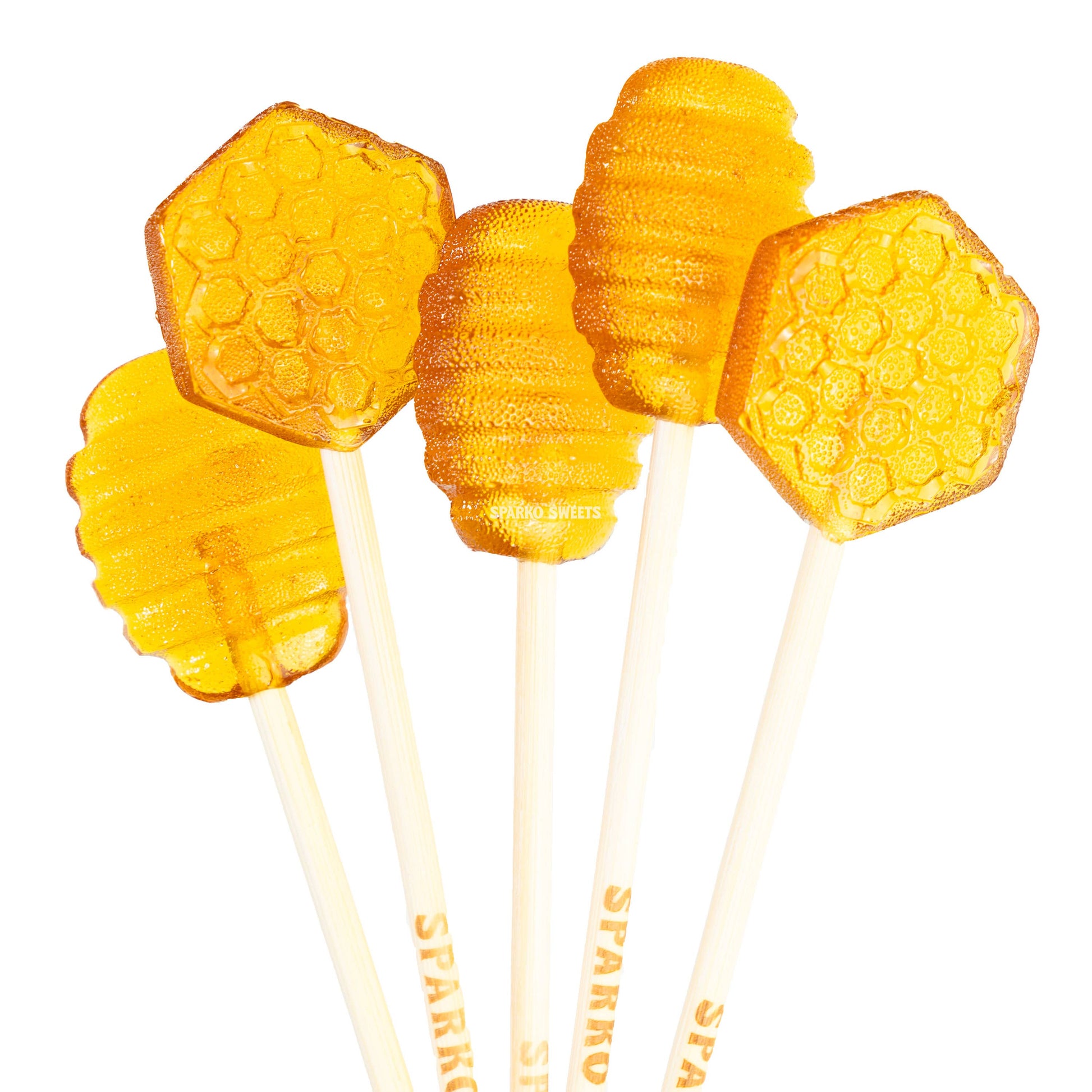 Honeycomb Lollipops | available at The Honey Emporium 
