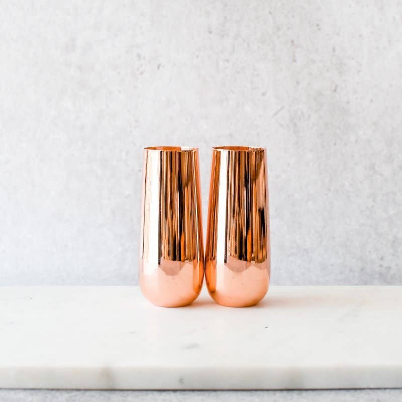 Stemless Champagne Flutes (Set of 2)
