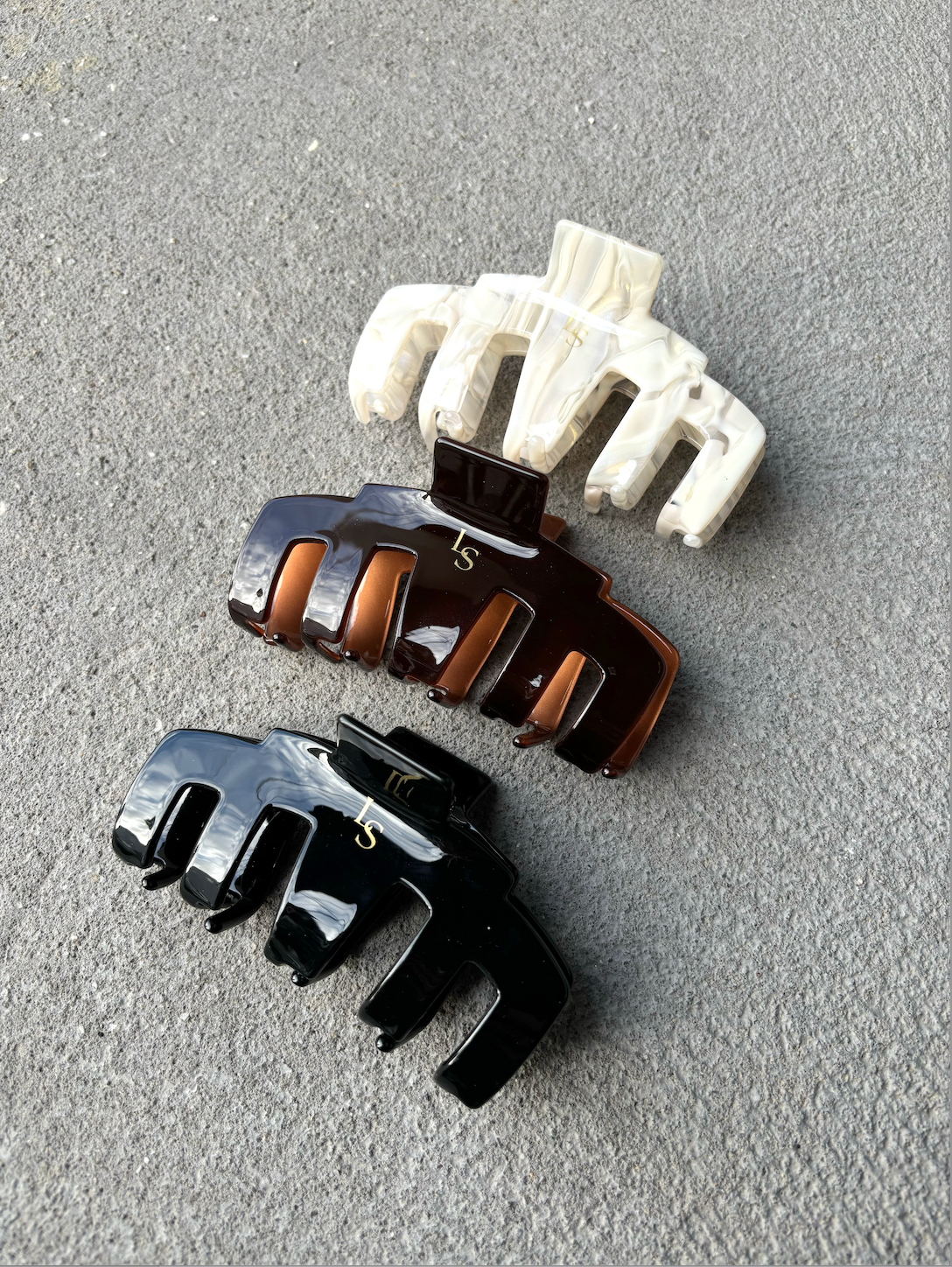 L&S Logo Hair Claw Clips (3col)