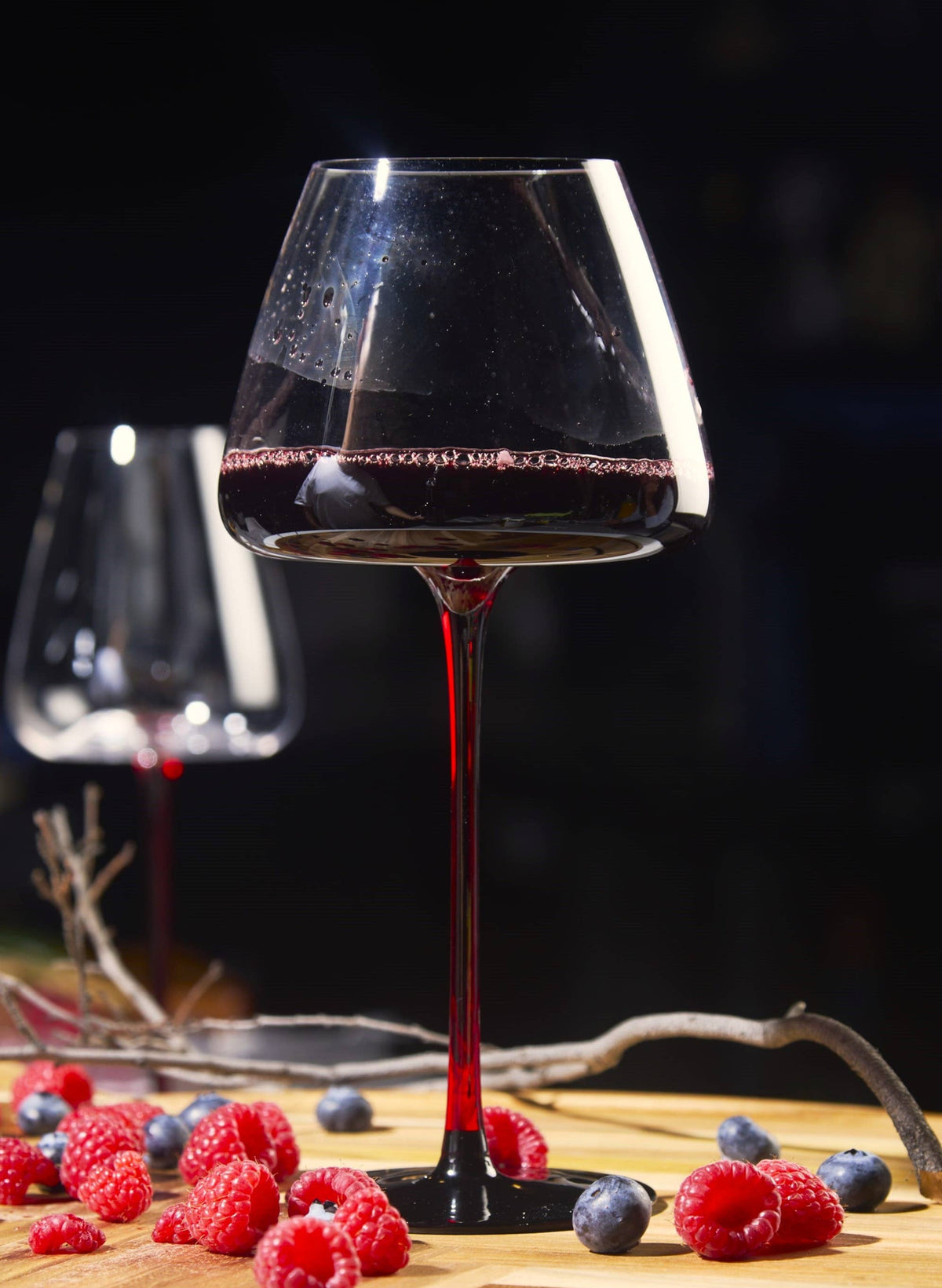 Extra Large Concave Wine Glasses - 24oz (1pc) 2 Set