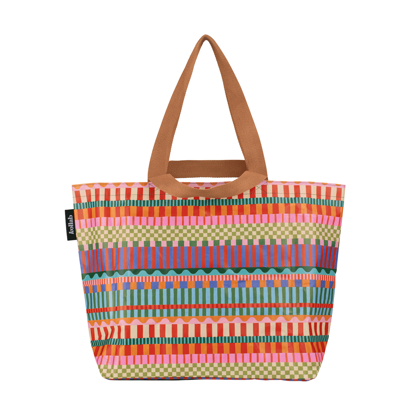 Kollab Shopper Tote | Blocks and Stripe