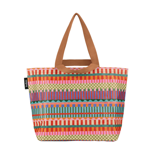 Kollab Shopper Tote | Blocks and Stripe