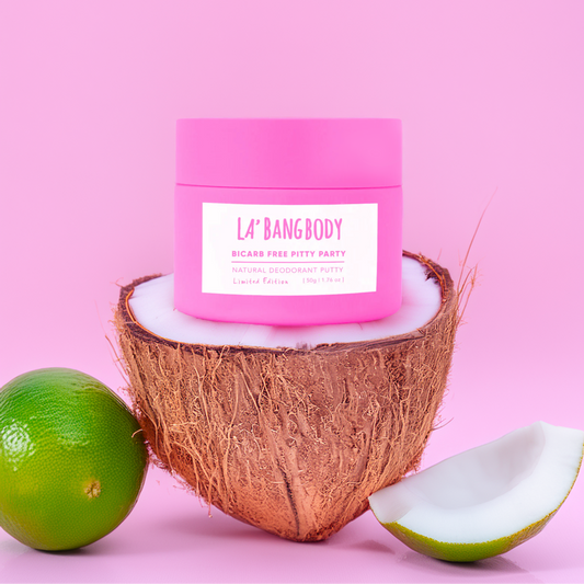 La'Bang Body Pitty Party Natural Deodorant | Coconut & Lime Bi-Carb Free Limited Edition