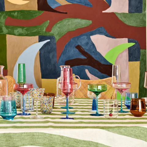Kip & Co Milos Luncheon Stalk Wine Glass Set available at The Honey Emporium