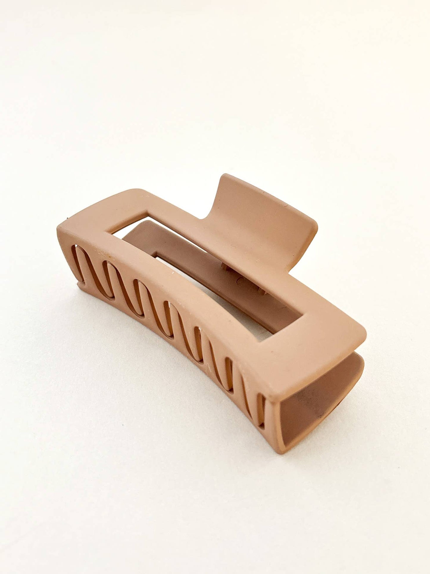 Large Rectangular Matte Claw Clip | Black