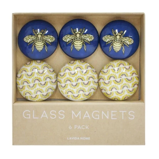 Glass Magnets Bees | Small available at The Honey Emporium