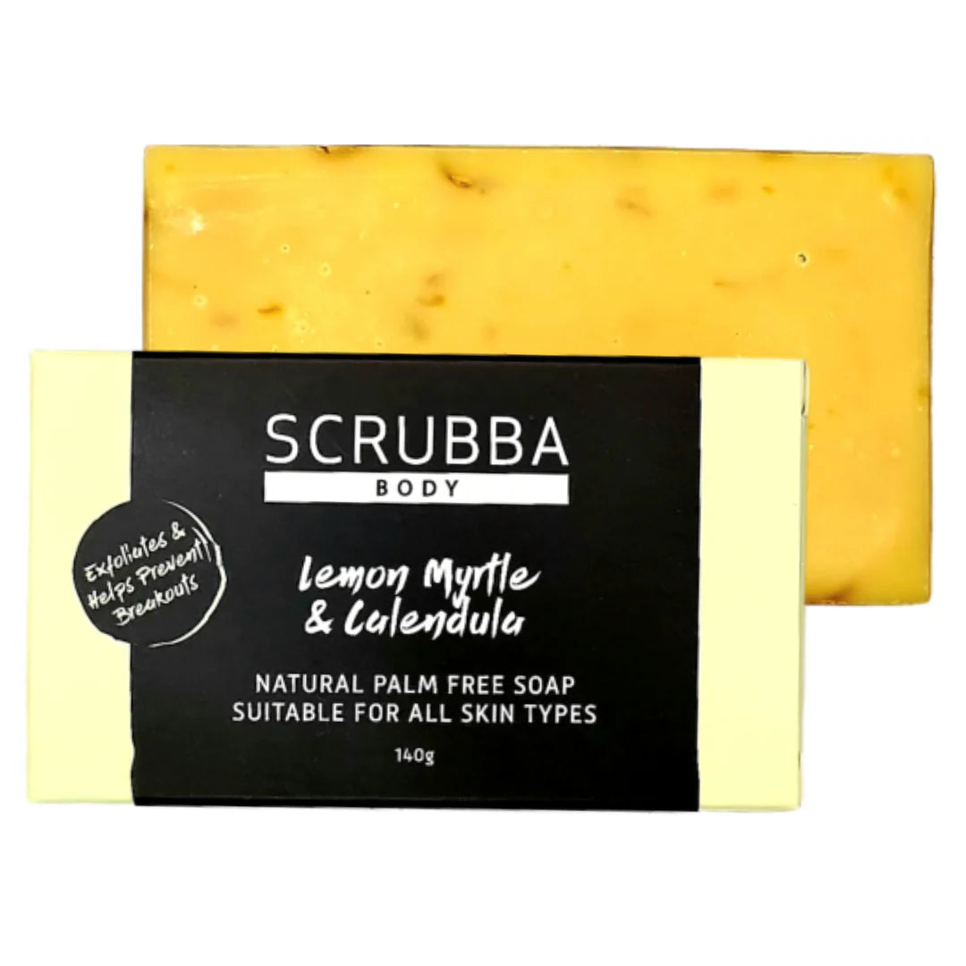 Scrubba Body Soap | Lemon Myrtle & Calendula available at The Honey Emporium
