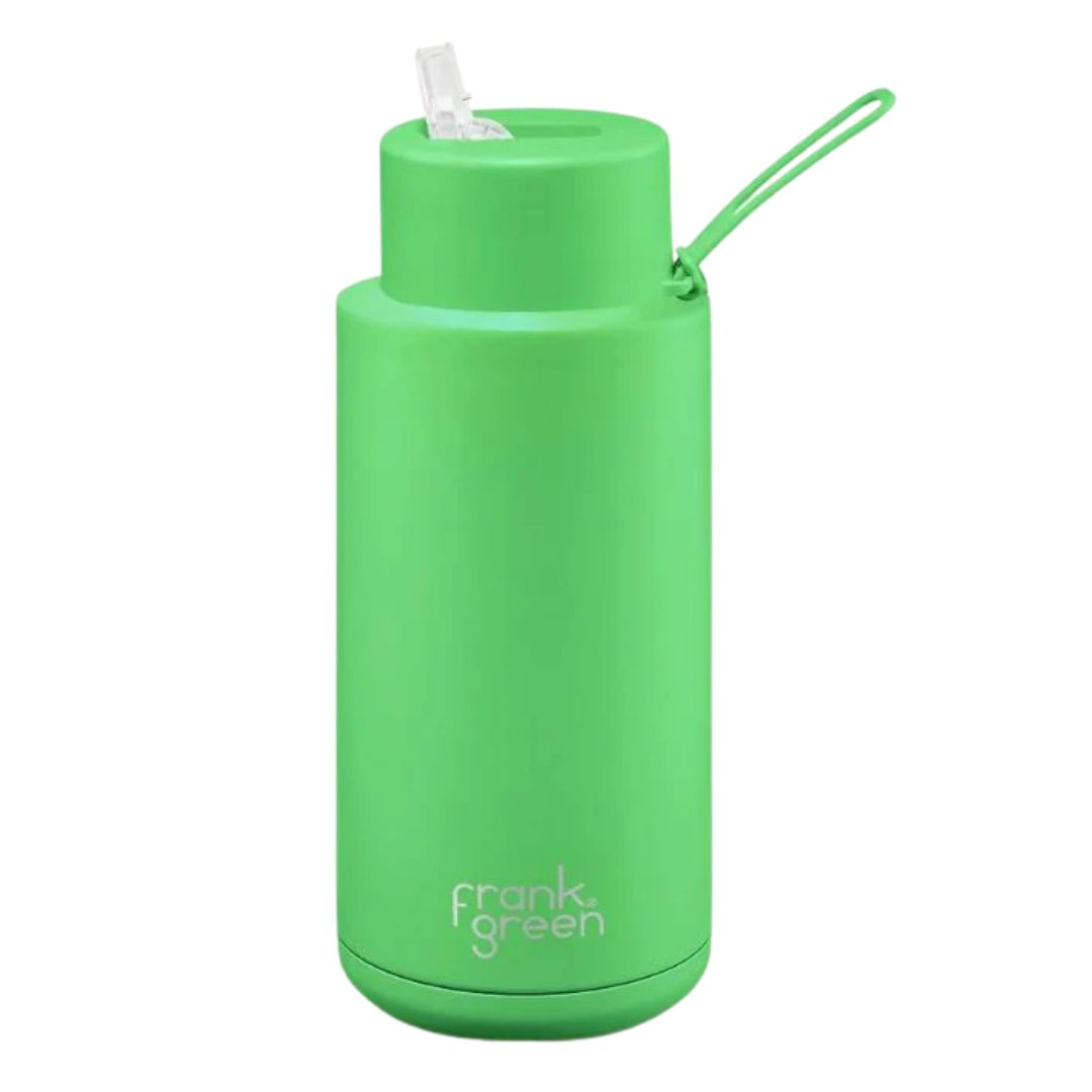 Frank Green Drink Bottle 1L | Neon Green