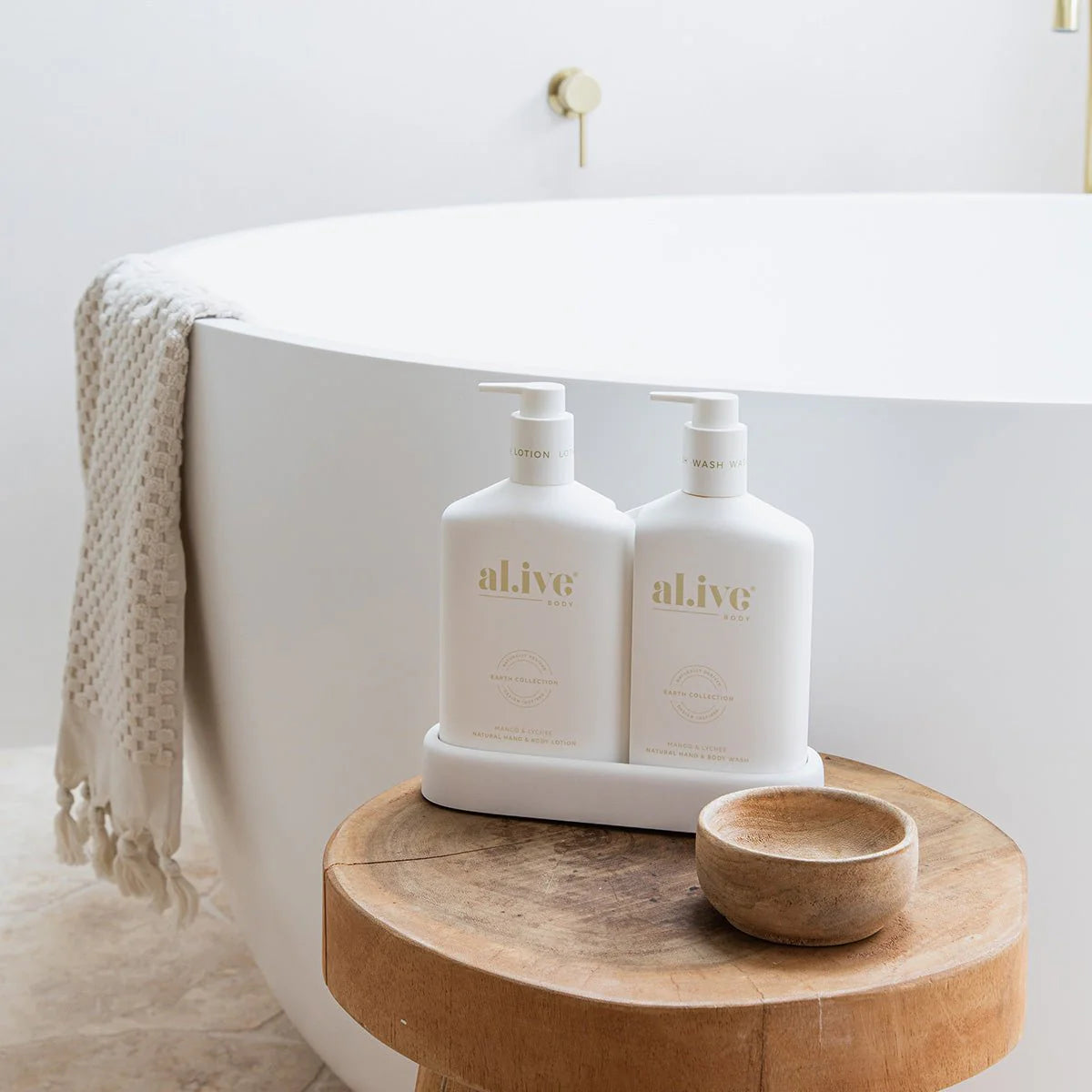 al.ive body Wash & Lotion Duo | Mango & Lychee | The Honey Emporium